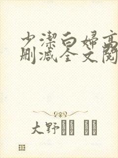 少洁白妇高义无删减全文阅读