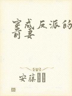 穿成反派的炮灰前妻封面