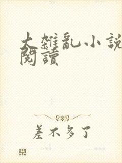 大杂乱小说目录阅读封面