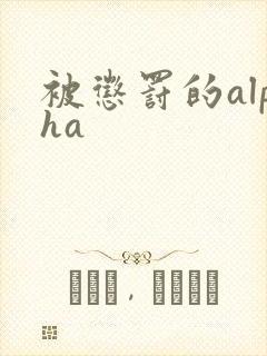 被惩罚的alpha