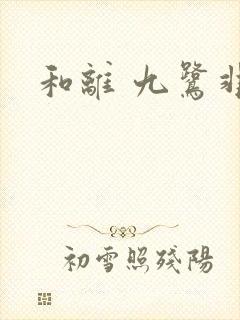 和离 九鹭非香