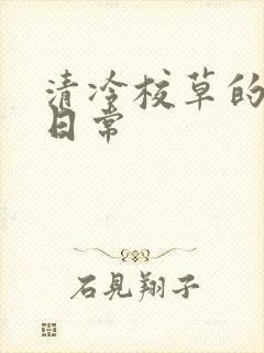 清冷校草的抹布日常