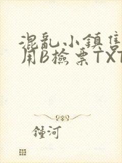 混乱小镇售票员用B检票TXT封面