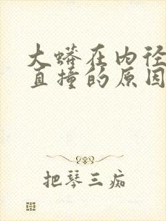 大蟒在内径横冲直撞的原因