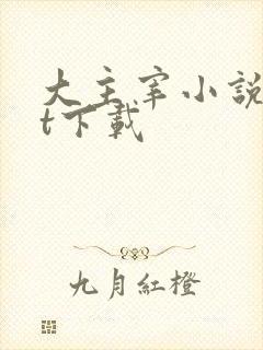 大主宰小说txt下载