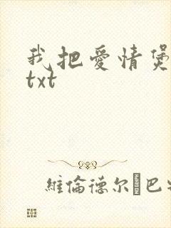 我把爱情煲成汤txt