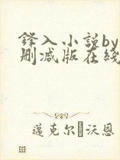 锋入小说by未删减版在线阅读免费