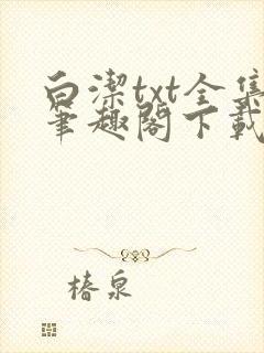 白洁txt全集笔趣阁下载