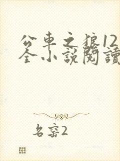 公车之狼12集全小说阅读封面