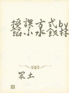 授课方式by肉馅小水饺林清封面