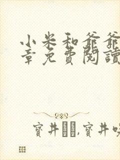 小米和爷爷第三章免费阅读