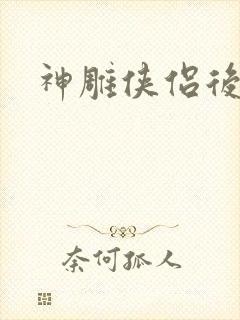 神雕侠侣后传封面