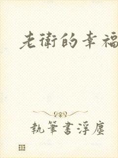 老卫的幸福生活封面