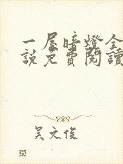 一屋暗灯全文小说免费阅读