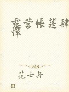 露营帐篷肆无忌惮封面