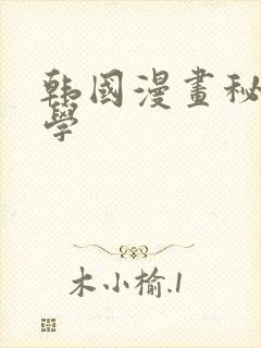 韩国漫画秘密教学封面