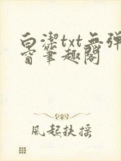 白洁txt无弹窗笔趣阁
