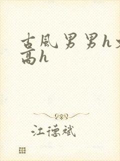 古风男男h文肉高h