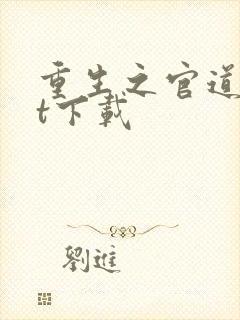 重生之官道txt下载