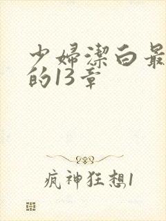 少妇洁白最刺激的13章