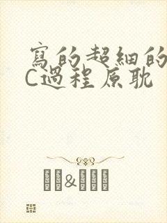写的超细的多肉C过程原耽