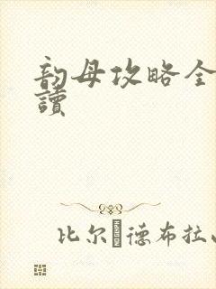 韵母攻略全文阅读