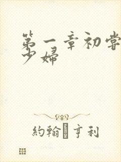第一章初尝极品少妇