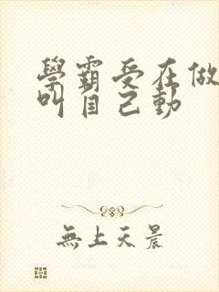 学霸受在做作业叫自己动