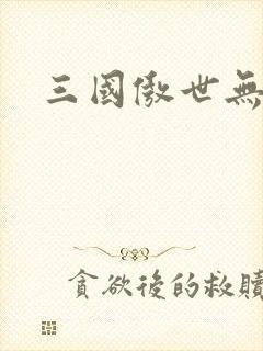 三国傲世无双封面