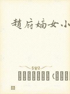 赵府嫡女小说封面