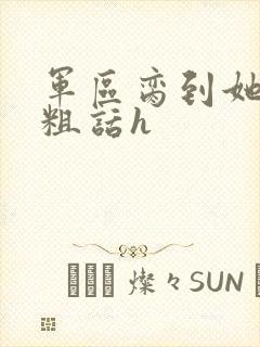 军区脔到她哭h粗话h