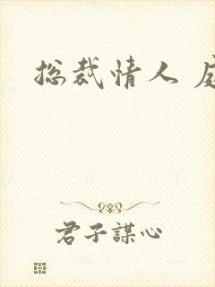 总裁情人 庭妍封面