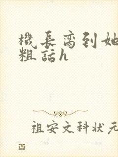 机长脔到她哭h粗话h