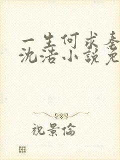 一生何求秦菲雪沈浩小说免费阅读全文笔趣阁封面