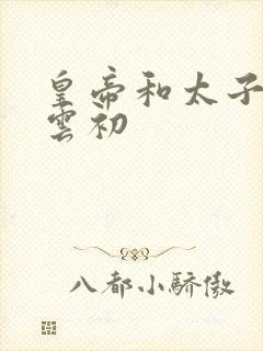 皇帝和太子妃h云初