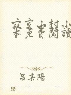 寂寞山村小说全本免费阅读