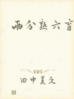 两分熟六盲星封面