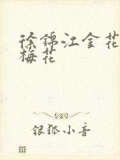 徐锦江金花瓶楷梅花