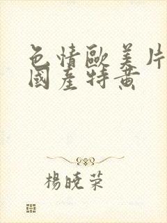 色情欧美片午夜国产特黄