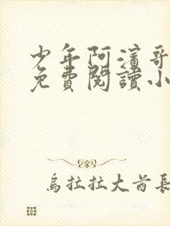 少年阿滨哥全文免费阅读小说