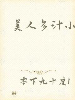 美人多汁小说封面