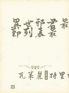 异世邪君最新章节列表最