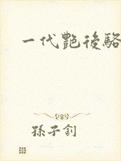 一代艳后骆冰封面