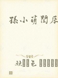 孙小萌闫辰封面