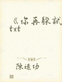 《你再躲试试》txt