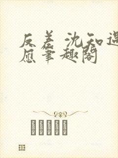 反差 沈知遇晏应笔趣阁