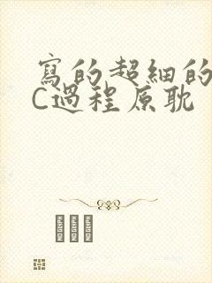 写的超细的多肉C过程原耽封面