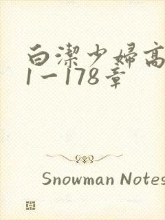 白洁少妇高义第1一178章封面