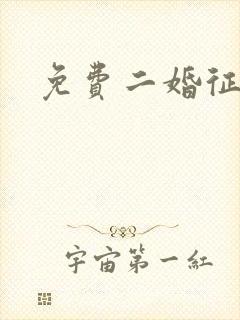 免费二婚征婚网