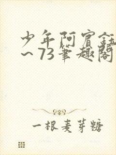 少年阿宾钰慧1～73笔趣阁